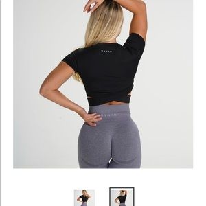 NVGTN crossbody t shirt size small in black